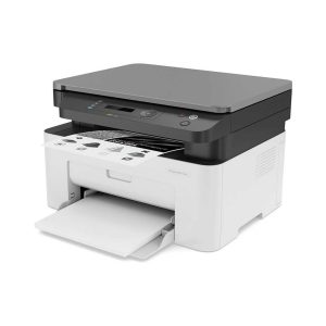 تصویری از یک پرینتر اچ پی مدل Laser MFP 135w در یک پس زمینه سفید و ساده