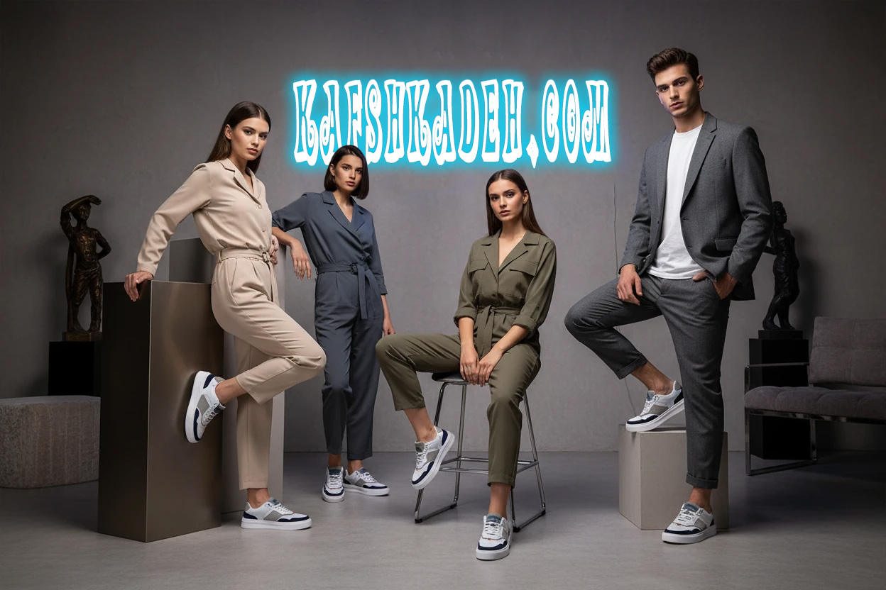 کتونی برشکا سفید–سرمه‌ای